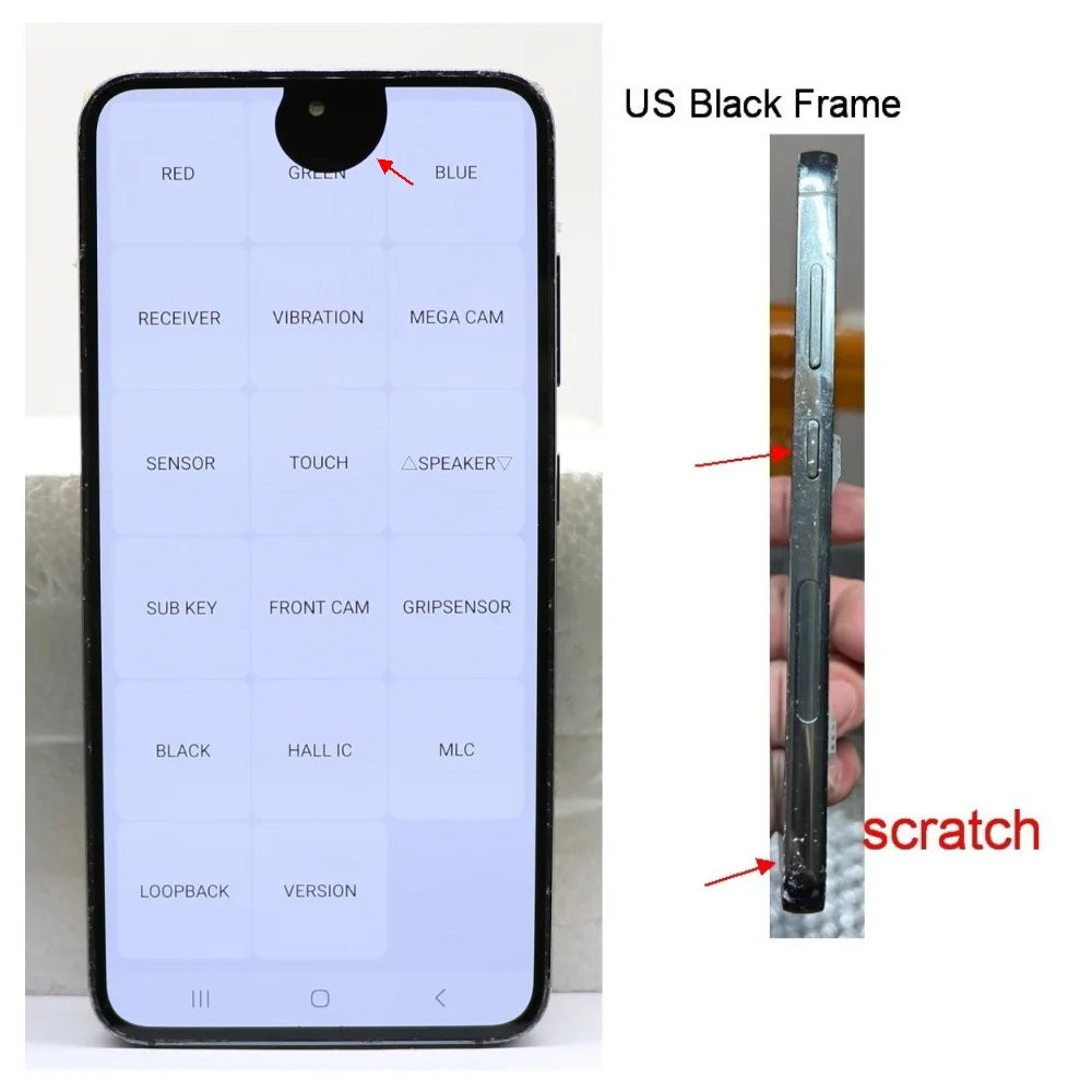 Display AMOLED ORI 120Hz per Samsung Galaxy S23 S911 S911D S911B/DS, Schermo LCD Digitale Touch di Ricambio