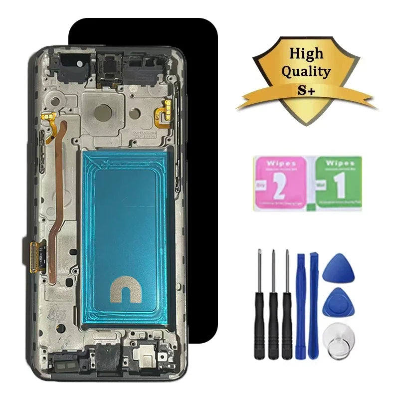 Nuova qualità TFT per Samsung S9 LCD G960 G960F G960N G9600 G Display Touch Screen Digitizer S9 Display con sostituzione del telaio