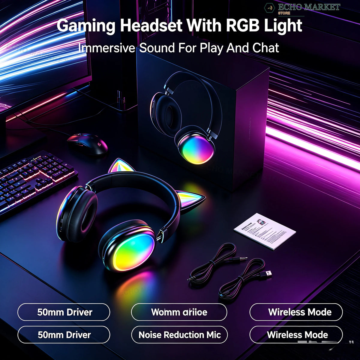 Nuove cuffie wireless Bluetooth con suono surround, ideali per il gaming, pieghevoli e portatili, con tecnologia stereo, perfette per trasmissioni in diretta, viaggi e per ascoltare musica in ambienti chiusi.