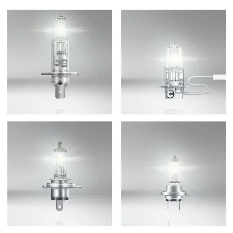 OSRAM H1 H4 H3 H7 HB2 9003 CLASSIC Auto Faro Alogeno Lampade Standard 3200K Luce Bianca Originale 12V 55W Lampadine ECE (10 PZ)
