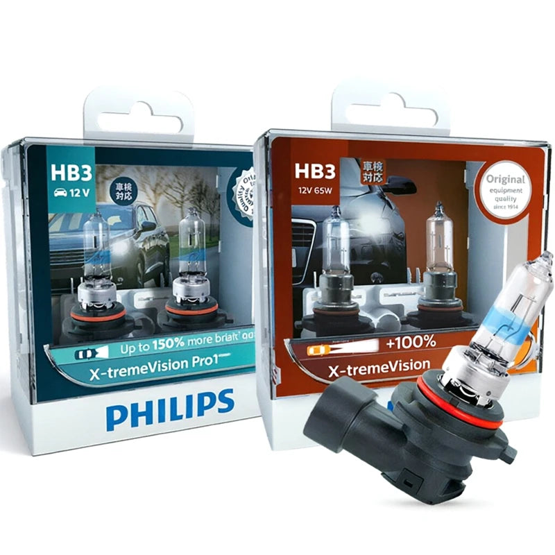 Philips X-treme Vision Pro150 9005 HB3 9006 HB4 12V + 150% Luminoso Auto Alogena Testa Luce HL Fascio ECE Genuino Originale Auto lampade