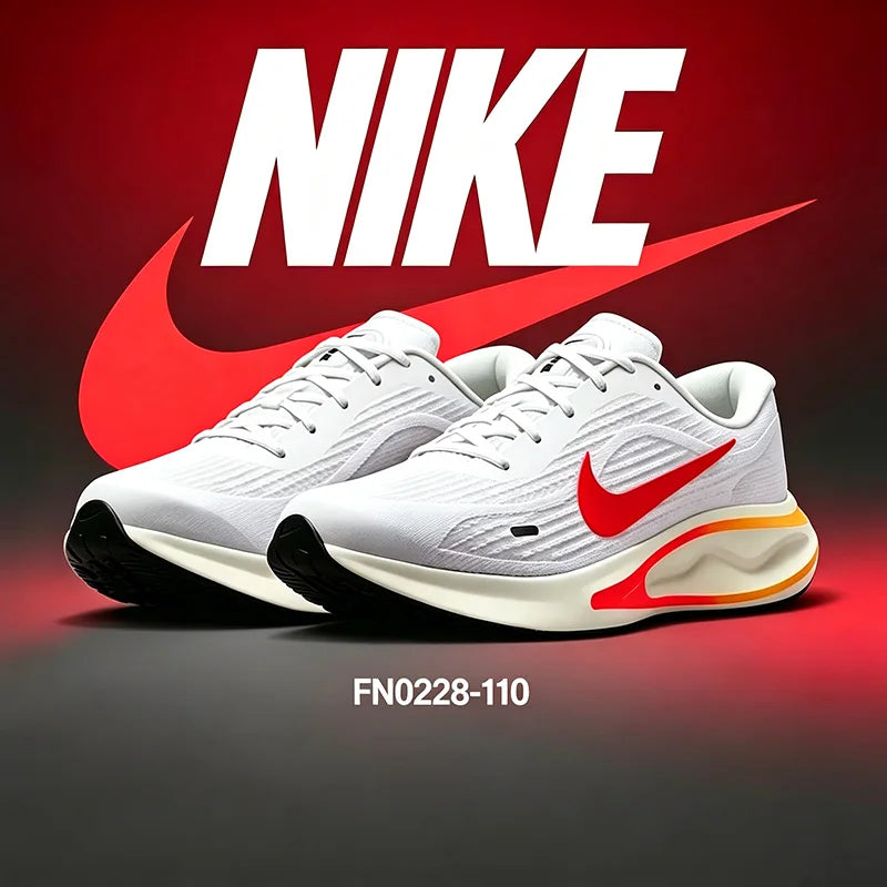 Scarpe sportive da uomo Nike, modello ufficiale e autentico, per il tempo libero – JOURNEY RUN, scarpe da corsa in tessuto traspirante, FN0228-110, modello più venduto.