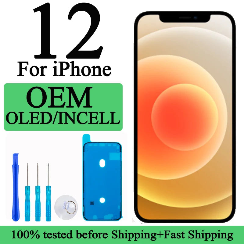 A2403 A2172 A2402 A2404 Testato al 100% Premium Lcd per IPhone 12 Nuovo Display Touch Screen Sostituzione Display di fabbrica con Touch 3D