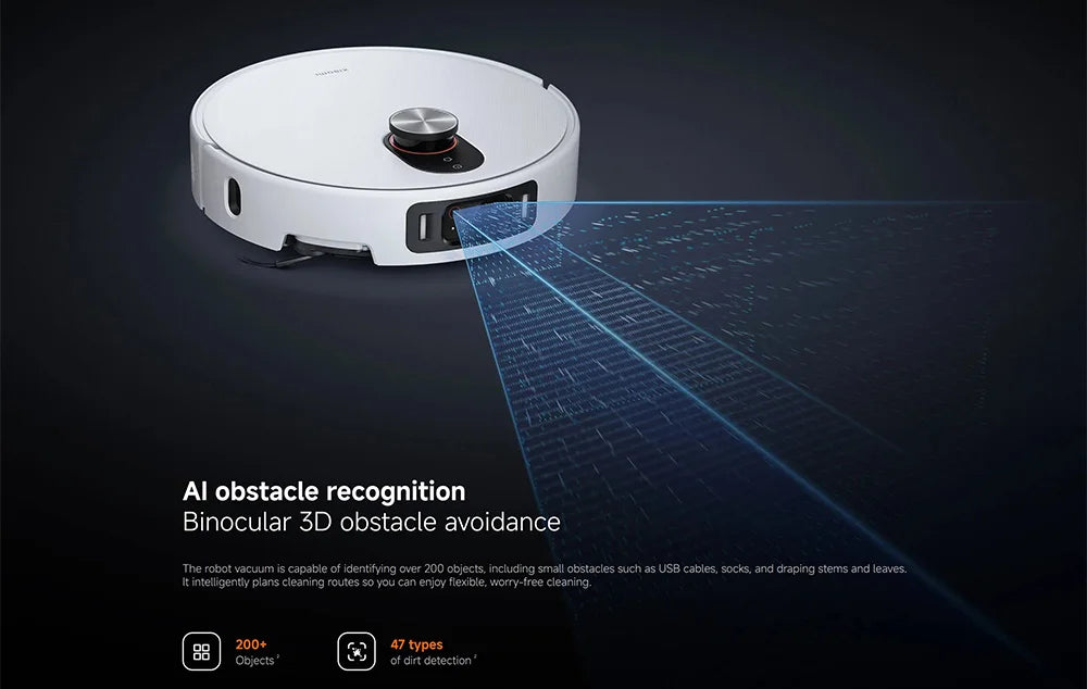 Versione Globale Xiaomi Robot Vacuum 5 Pro Video HD Chiamate Unidirezionali Aspirazione 20000Pa Aspirapolvere Anti-groviglio Senza Problemi Stazione Base Autopulente Mop Estensibile e Spazzola Laterale Controllo Intelligente