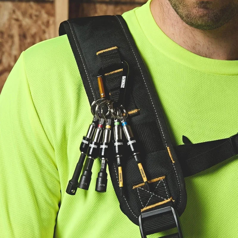 Set di Portabiti a Portachiavi DEWALT, Attacco Esagonale da 1/4'', Portabiti in Metallo Autobloccante Durevole, DWAFHLDKC5