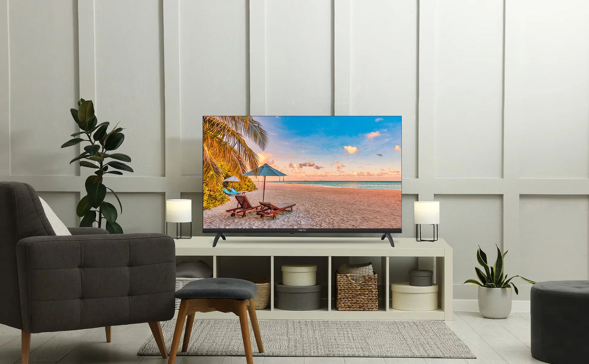 TV Smart LED Metz QLED 32" 40 Pollici Google Tele HDR 10 Audio Dolby Bluetooth 5.1 Sintonizzatore per la Salute degli Occhi 2025 32Mqf7030Z