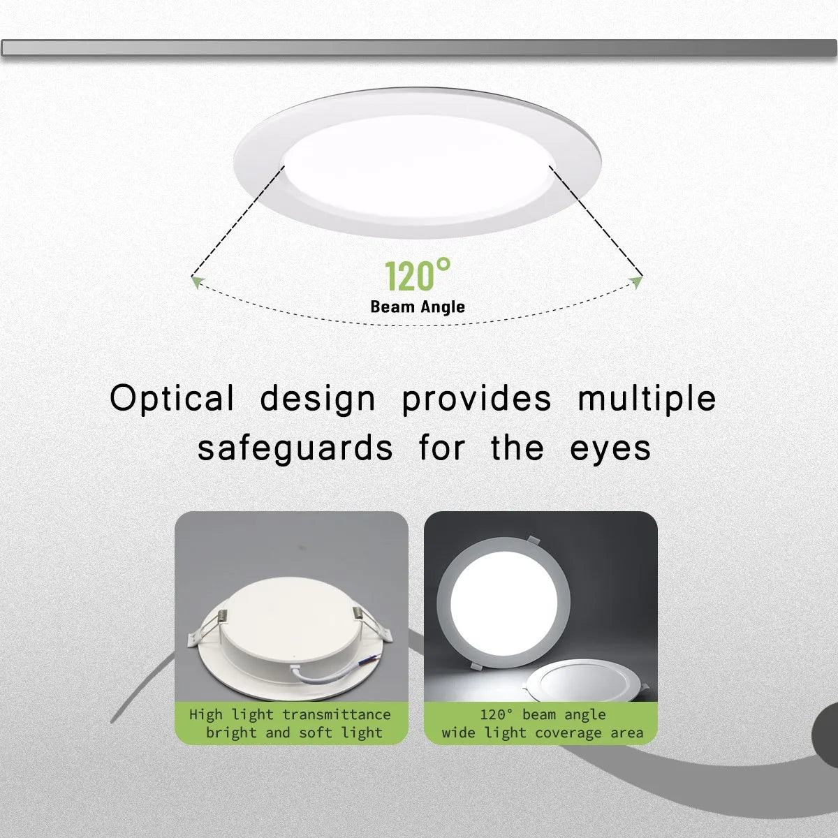 Faretto da incasso a LED da 2 pezzi AC120V 220V Faretto da incasso a soffitto rotondo 6000K Camera da letto interna per illuminazione domestica Lampada spot a LED