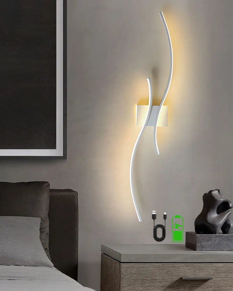 Lampade da parete a LED con batteria ricaricabile senza fili Sconce da parete per camera da letto Luci da parete dimmerabili touch 3CCT con corridoio telecomandato