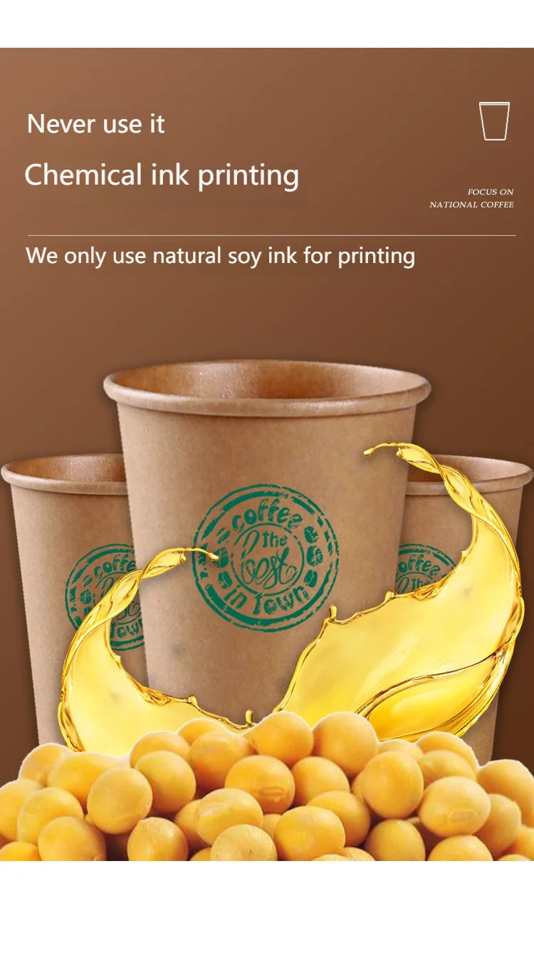 100/200 pezzi bicchieri di carta usa e getta 250ml bicchieri di carta tinta unita tazza di caffè tazza di latte tazza di carta per forniture per feste calde