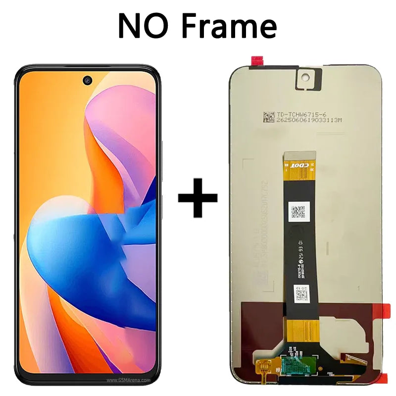 6.7 ''IPS LCD Per TCL 60R 5G LCD T519H Display Touch Screen Digitizer Assembly Per TCL 60 R 5G Parti di Ricambio Dello Schermo