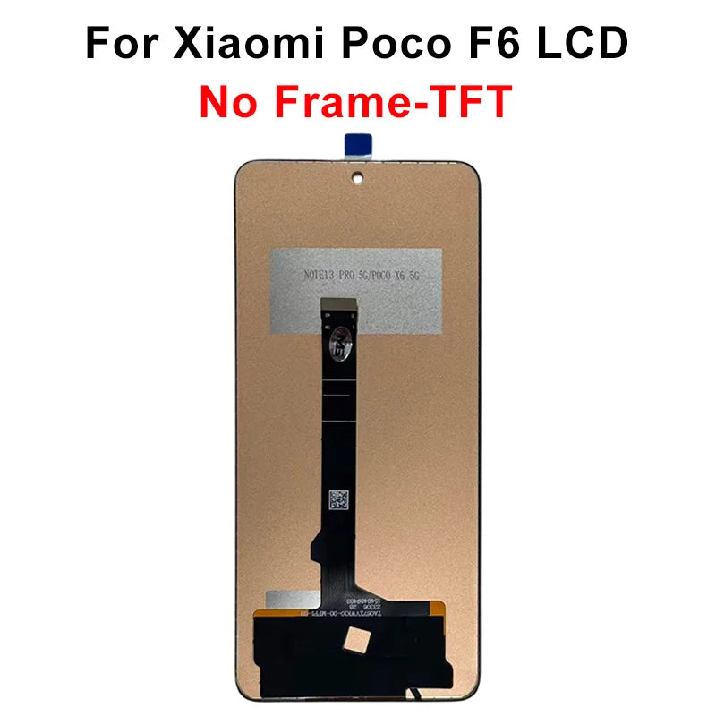Display OLED da 6,67" per Xiaomi Poco F6 LCD 24069PC21G, schermo touch e digitalizzatore per Poco F6 Pro LCD 23113RKC6G, ricambi di ricambio
