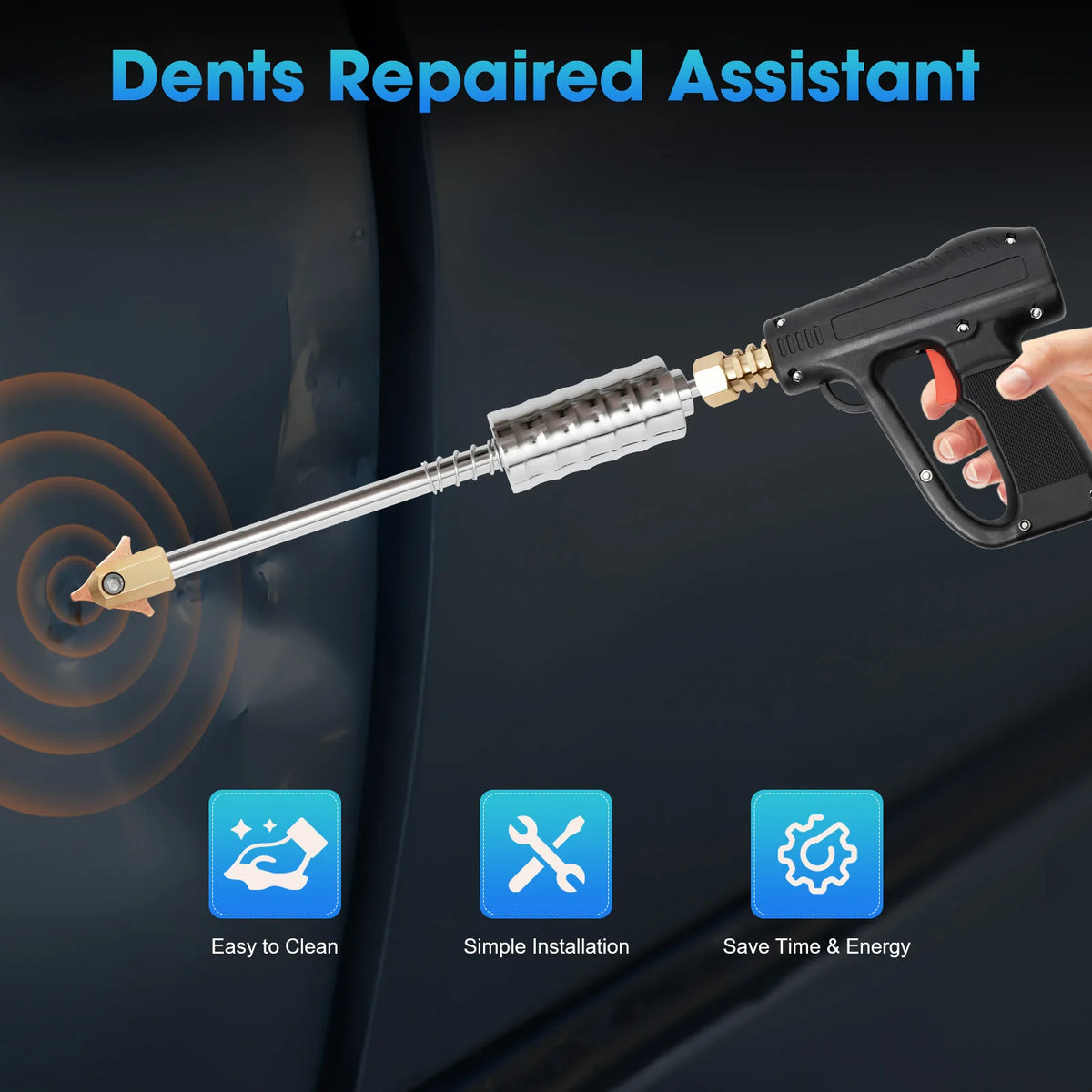 Kit di Riparazione Ammaccature Auto 86 Pezzi, Set di Attrezzi per Rimozione Ammaccature Senza Vernice con Pistola per Saldatura a Punti e Martello di Trazione per Carrozzeria
