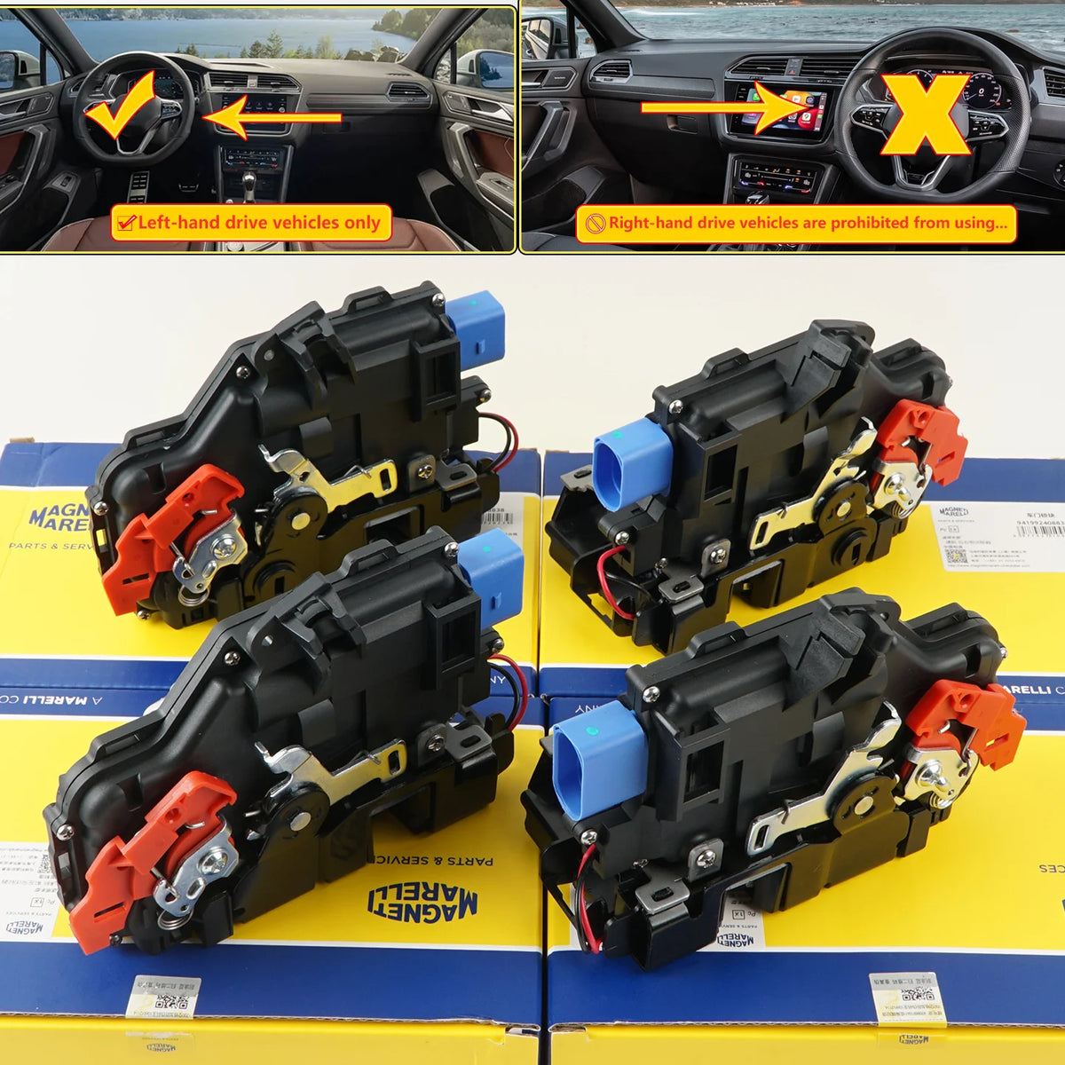 1PCS 3D1837015A 3D1837016AC High Quality Door Lock Actuator for VW Caddy Golf Jetta Touran Touareg Skoda Octavia Fabia Toledo