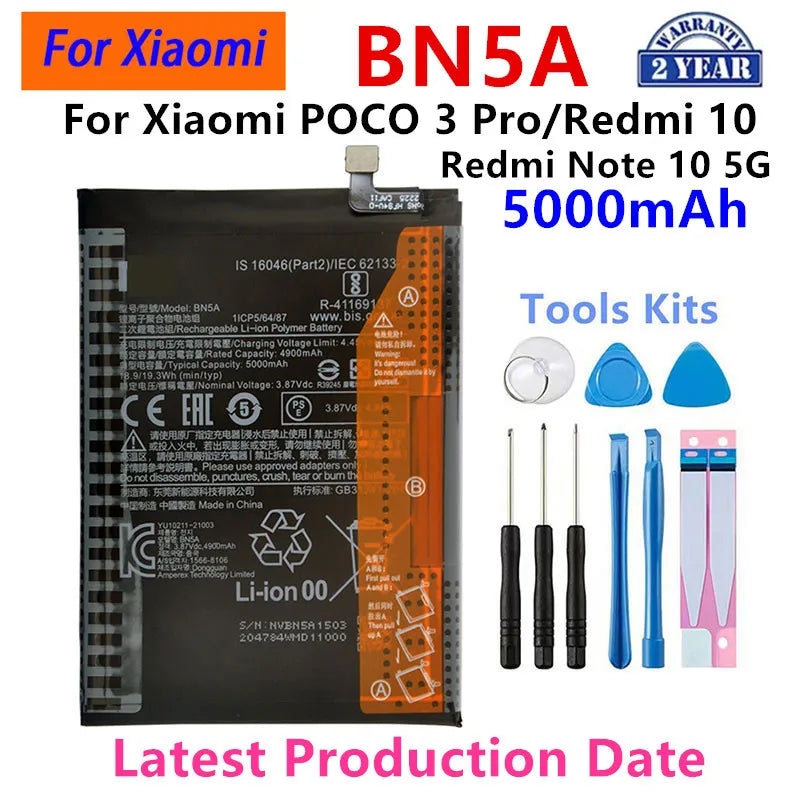 100% originale BM4P BM4S BM4Y BN53 BN59 BM4J BN63 BM56 BM57 BM5D BM4U BN5A batteria per Xiaomi Redmi K50 Pro/K40 5G/K40 Pro/K30