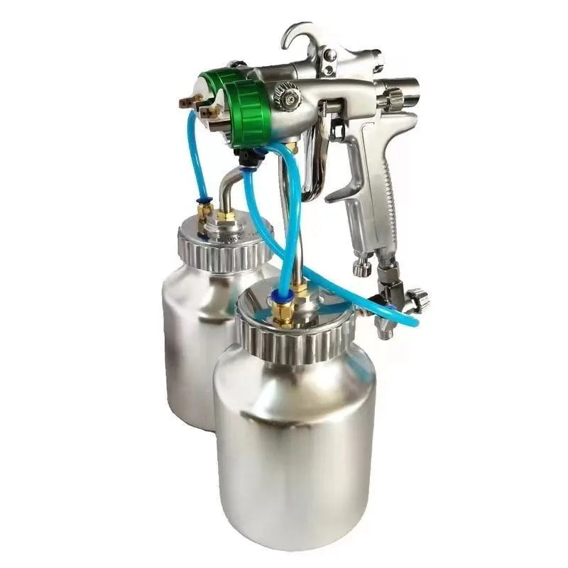 Pistola a spruzzo a doppia testa pistola a spruzzo con placcatura a colori rivestimento a base d'acqua pressurizzato interno pistola di miscelazione esterna Nano adesiva AB