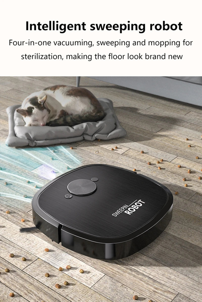 Nuovo Robot Aspirapolvere 3-in-1 Lenovo con Ricarica USB, Robot Domestico Completamente Automatico per Spazzare, Aspirare e Lavare 2026