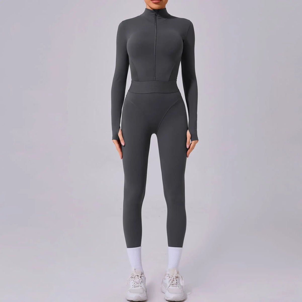 Tuta da donna Set da yoga Tuta intera Pagliaccetti femminili Abbigliamento da yoga ad asciugatura rapida Tute da allenamento Tuta sportiva a maniche lunghe