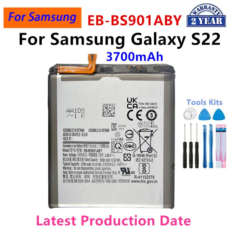 Batteria EB-BS901ABY EB-BS937ABY EB-BS721ABY EB-BS948ABY per Samsung Galaxy S22 S23 S24 S25 S26 Plus Ultra S24 FE S25 Edge