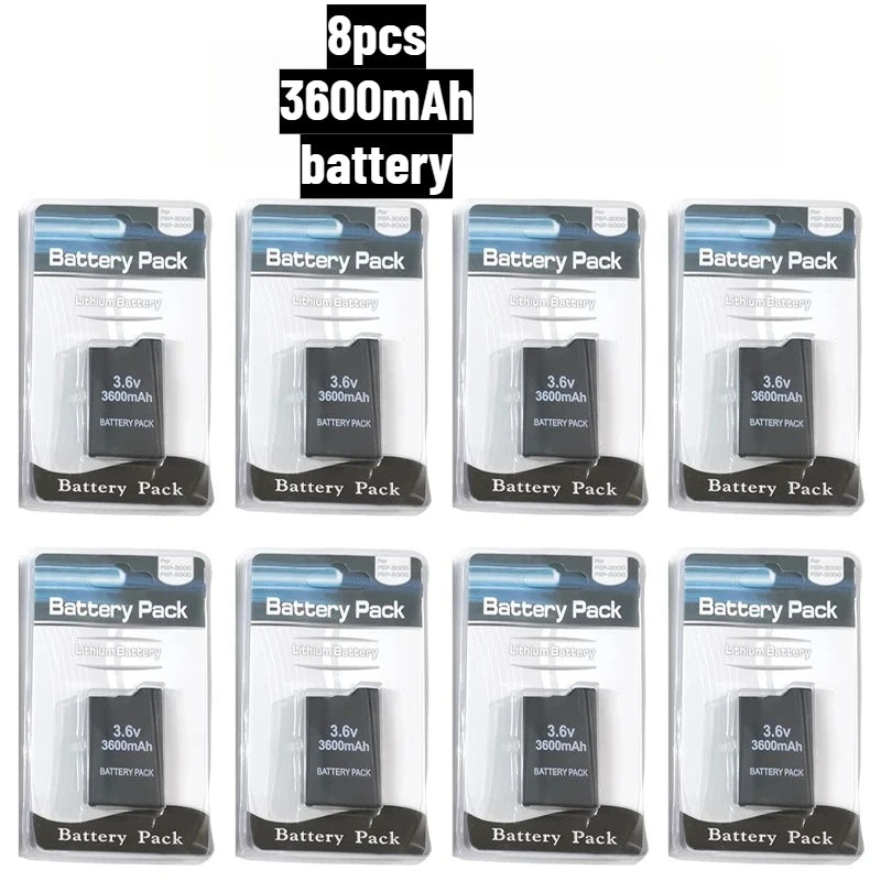 Batteria di Ricambio al Litio 3600/2400mAh per Console di Gioco Portatile PSP2000, Compatibile con PS Lite PSP-2PSP-3004
