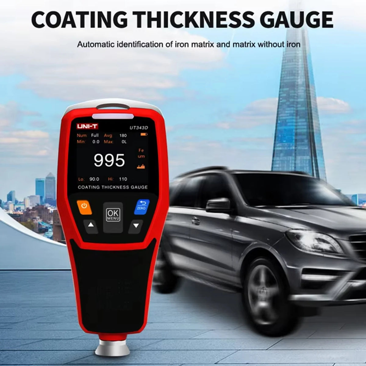Multimetro Automobilistico UNI-T UT105+ UT107 PLUS, Tester per Batterie Auto UT673A UT675A, Misuratore di Spessore Rivestimenti UT343A UT343D