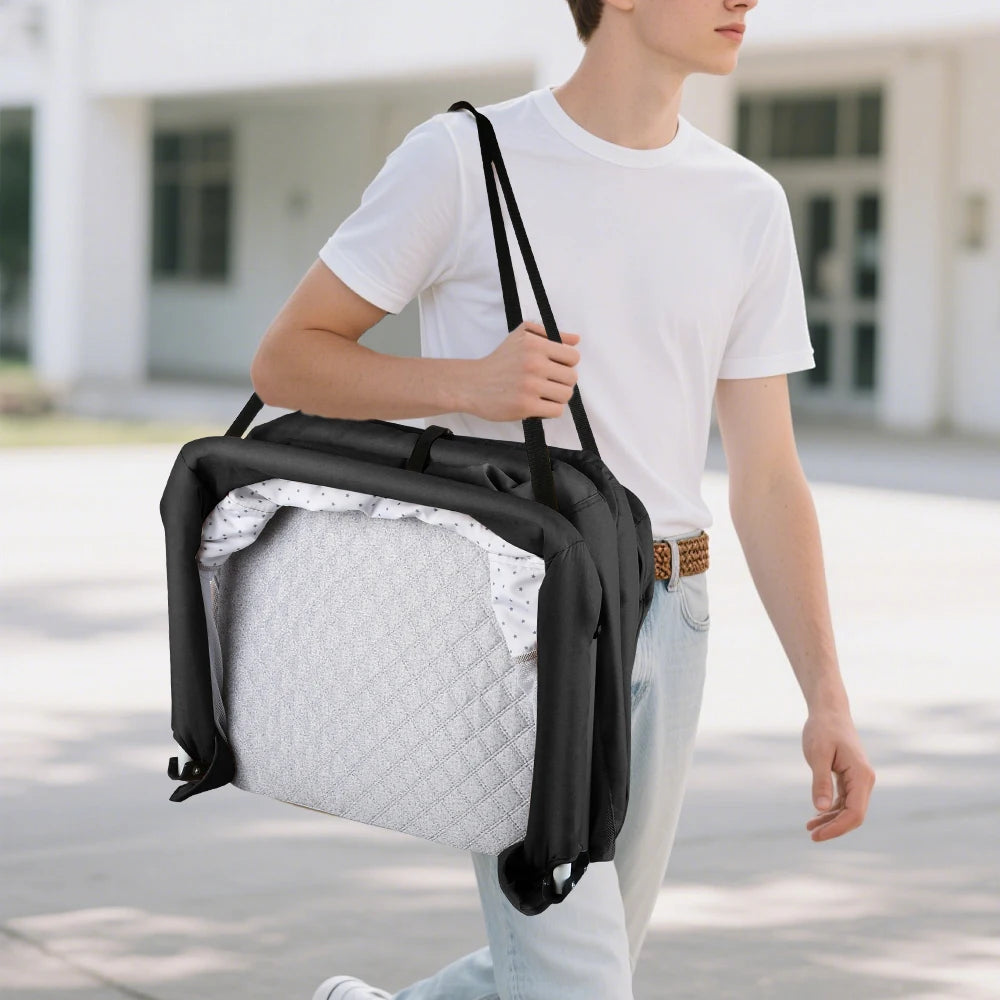 Culla da viaggio pieghevole, ideale per il sonno coniugale, per bambini, portatile, con recinto, adatta a neonati e bambini fino a 35 kg, con lati ventilati, rimovibile e lavabile, resistente all'usura, dimensioni 90*70*50 cm