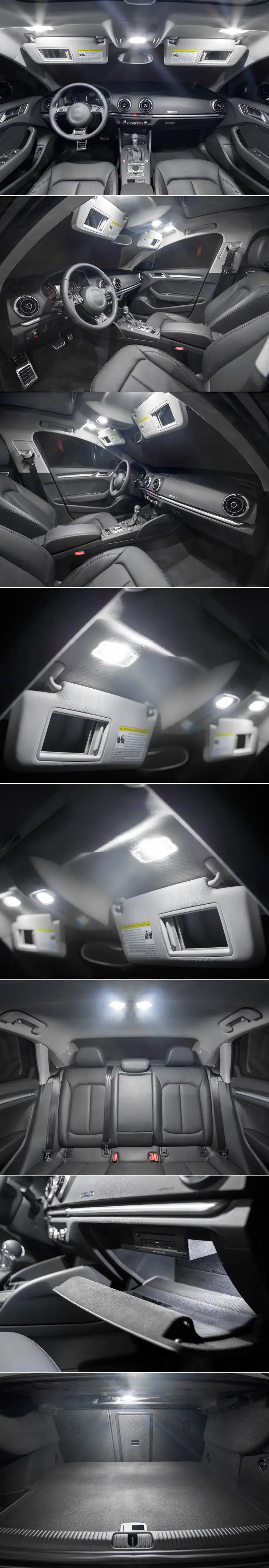 Kit Luci LED Interne Canbus per Mercedes Benz W202 W203 W204 W205 W210 W211 W212 C207 A207 Classe C E Accessori e Ricambi Auto