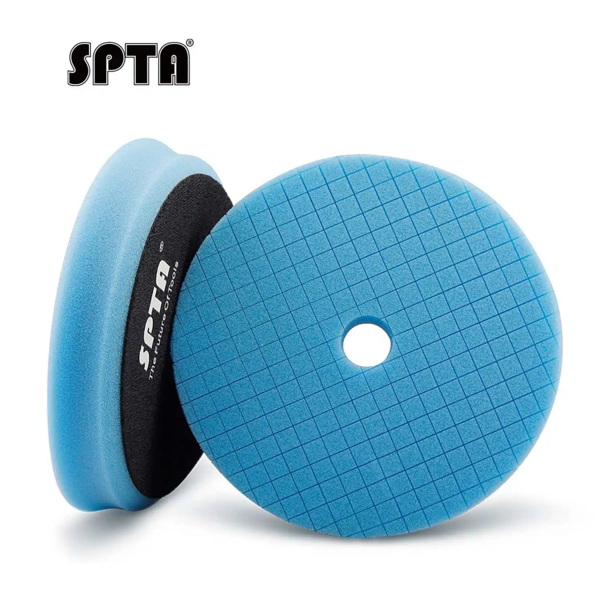 SPTA 1PC 5 "125mm 6" 150mm Griglia smussata Spugna Lucidatura Gancio Loop Pad Per Auto DA/RO/GA Lucidatura Ceretta