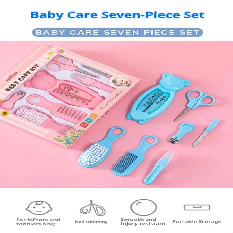 Set di 13 Pezzi per la Cura del Bambino, Kit Portatile per Toelettatura e Cura delle Unghie