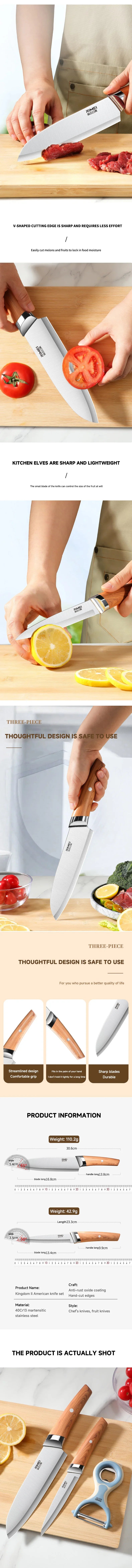 Coltello da cucina professionale per uso domestico – coltello multiuso per affettare, coltello da chef, coltello per frutta, utensili per la casa e per ristoranti.