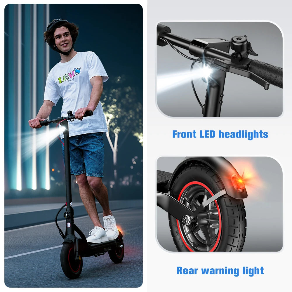 IScooter W6 Monopattino Elettrico per Adulti 10 Pollici 36V 10.5Ah Supporto App Voltix Autonomia Massima 30km Monopattini Elettrici Urbani