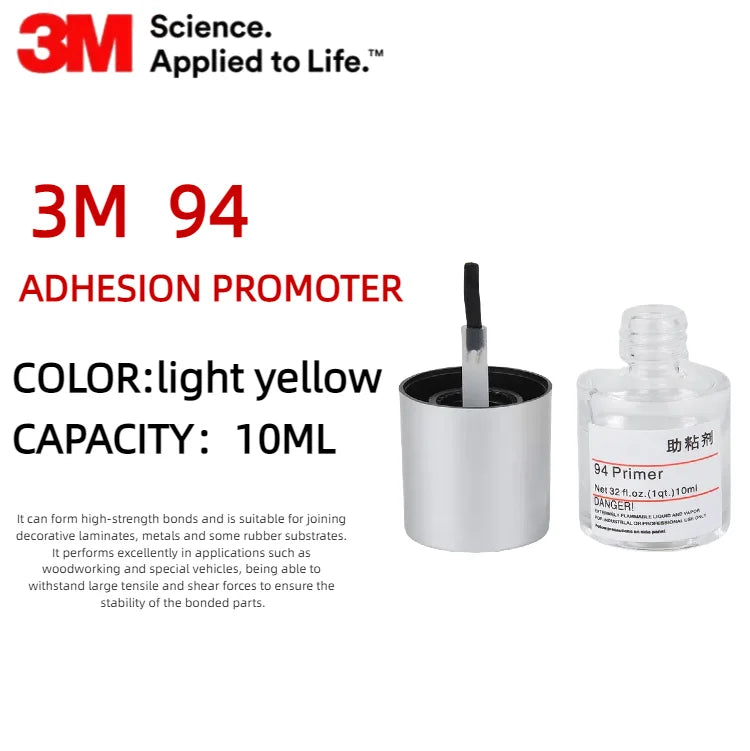 10ML 3M 94 Primer Promotore di adesione Primer Agente per il trattamento della superficie metallica Promotore di adesione del nastro senza alogeni Alta adesione