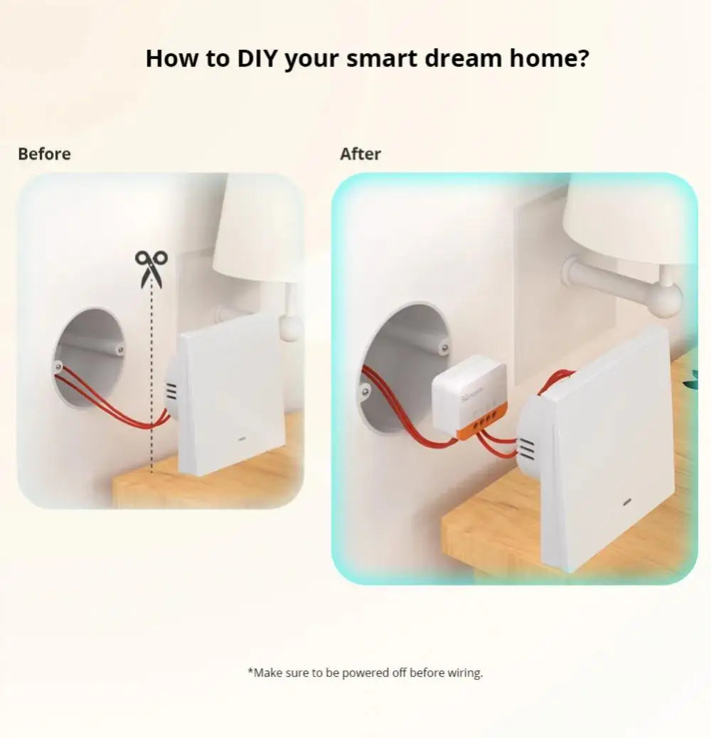 SONOFF ZBMINI L2 Extreme ZigBee Smart Switch Nessun cavo neutro richiesto Interruttore di controllo a 2 vie a 1 banda Funziona vocale Alexa con ZBBridge
