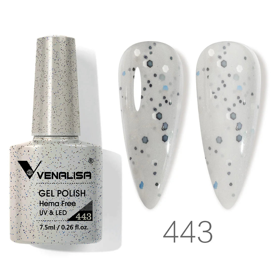 VENALISA Smalto gel per unghie da 7,5 ml Sparkle Glitter Diamante Brillante Colori estivi Semi permanente Soak off Vernice gel per unghie UV LED