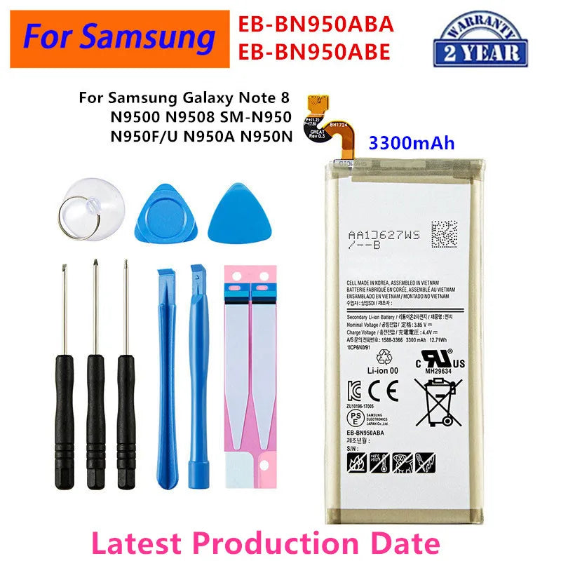 Batteria EB-BN970ABU BN920ABE BN965ABU BN920 BN950 per Samsung Galaxy Note X 5G/Note 10 Lite/Note 9 8 7 Note FE/Note 5