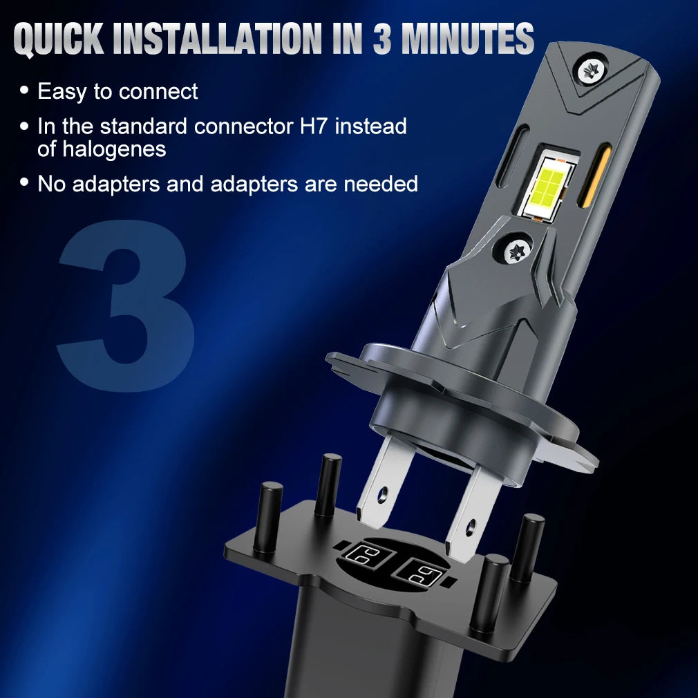 XSTORM H7 Lampadine a LED 25000LM 70W H4 Faro a LED Canbus NO Errore Auto Turbo Luce Fendinebbia Plug Play 6500K 12V 24V