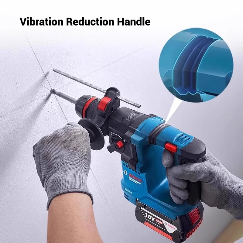  Bosch GBH 18V-18 GBH 18V-18 X Trapano Tassellatore Rotativo Leggero Brushless a Batteria 2-in-1 per Calcestruzzo