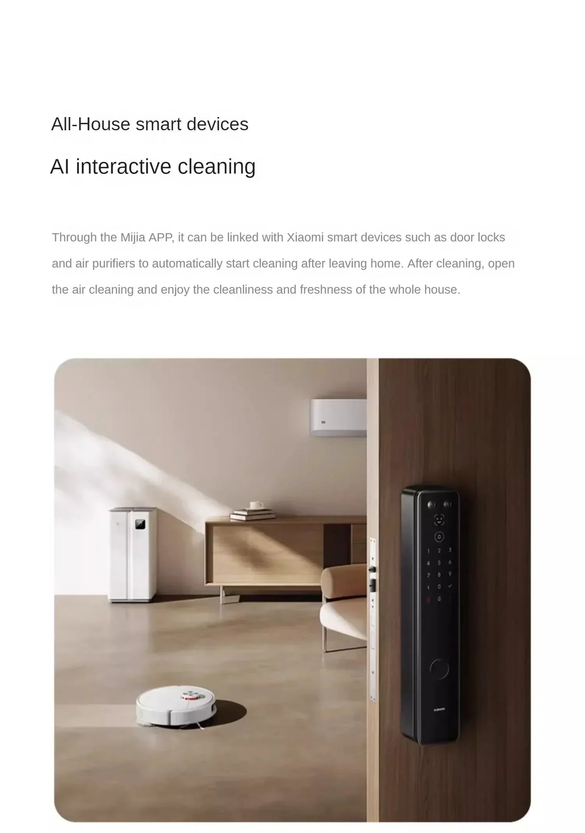 Nuovo robot aspirapolvere Xiaomi Mijia M30 Pro, potente e multifunzione, con funzione di taglio dei capelli integrata e sistema anti-groviglio.
