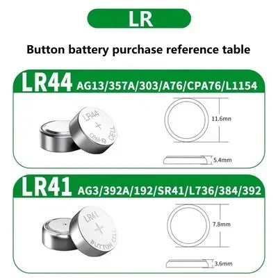 2-60 pz AG13 LR44 batteria al litio L1154 RW82 SR1154 SP76 pila SR44 batterie a bottone A76 LR1154 GP7 moneta cellulare per Watch1.55V