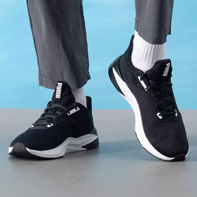 PUMA Sneakers da Corsa Leggere e Traspiranti con Logo Grande Bianco e Nero 311095-01