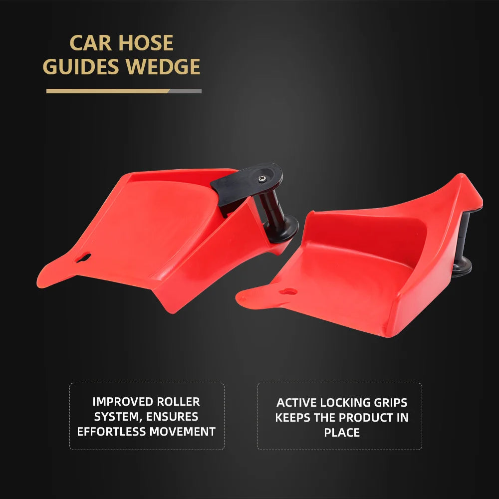 SPTA Set da 4 Guide per Tubi Auto, Cunei Antiscivolo per Pneumatici, Strumenti Anti-schiacciamento per Ruote