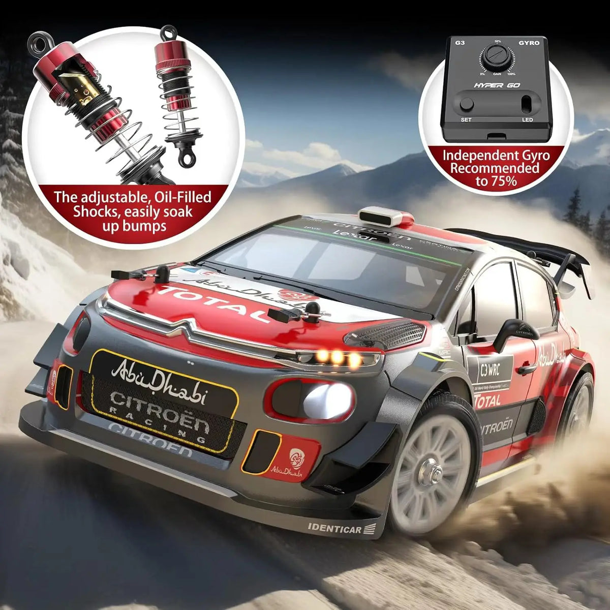 MJX Hyper Go 14303 1/14 4WD RC Auto 65 km/h Brushless 2.4G Auto telecomandata Off-road Ad alta velocità RC Auto Camion giocattolo