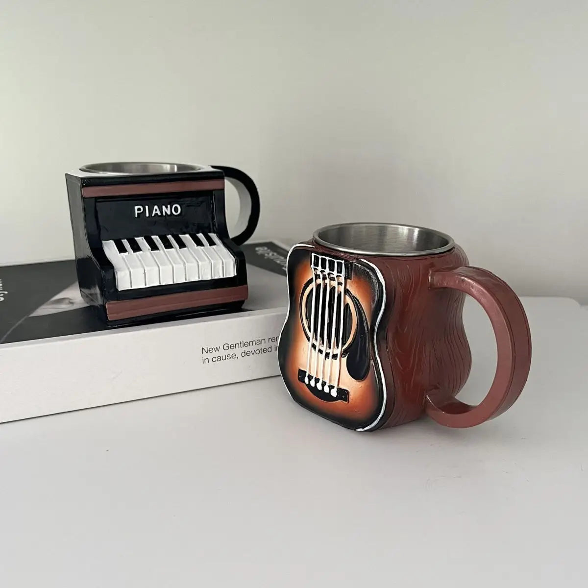 Nuovo unico strumento musicale tazza da caffè creativo 3D sassofono violino tazza nuove tazze tazza di latte regalo di fascia alta ornamenti per il desktop