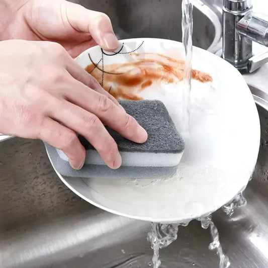 Spugne per pulizia magiche a tre strati Spugne riutilizzabili per pentole per lavare i piatti Spugne per cucina domestica Salviette per spazzole Strumenti puliti