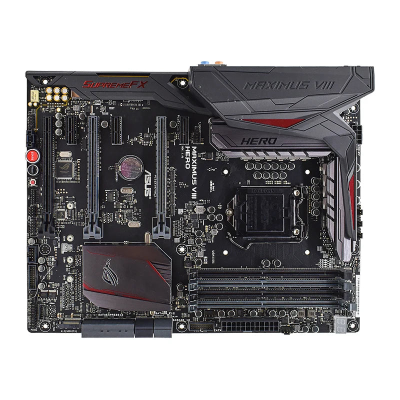 Scheda madre ASUS MAXIMUS VIII HERO, compatibile con CPU I7 6700K, 7700K, 7700, I5 6500, 7600, I3 6300, 6100, 4×DDR4 3733MHz, M.2, Z170.