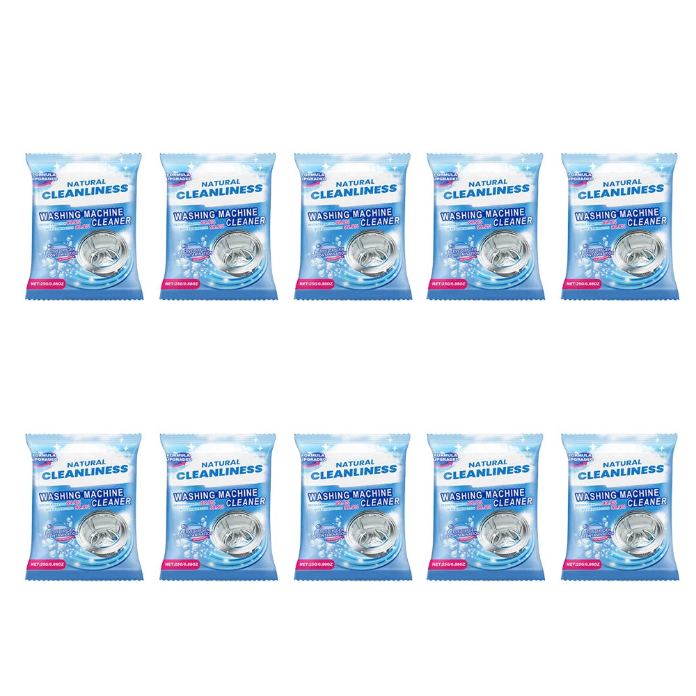 Polvere detergente per lavatrice, si dissolve, rimuove lo sporco ostinato, la muffa e gli odori, disinfetta e pulisce il tamburo della lavatrice, prodotto multifunzionale.
