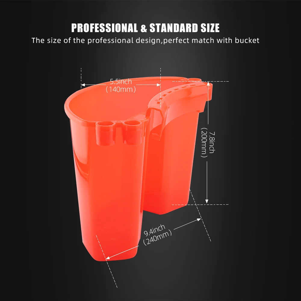 SPTA Universal Bucket Organizer Car Detailing lavaggio Tool Storage Kit barile appeso esterno