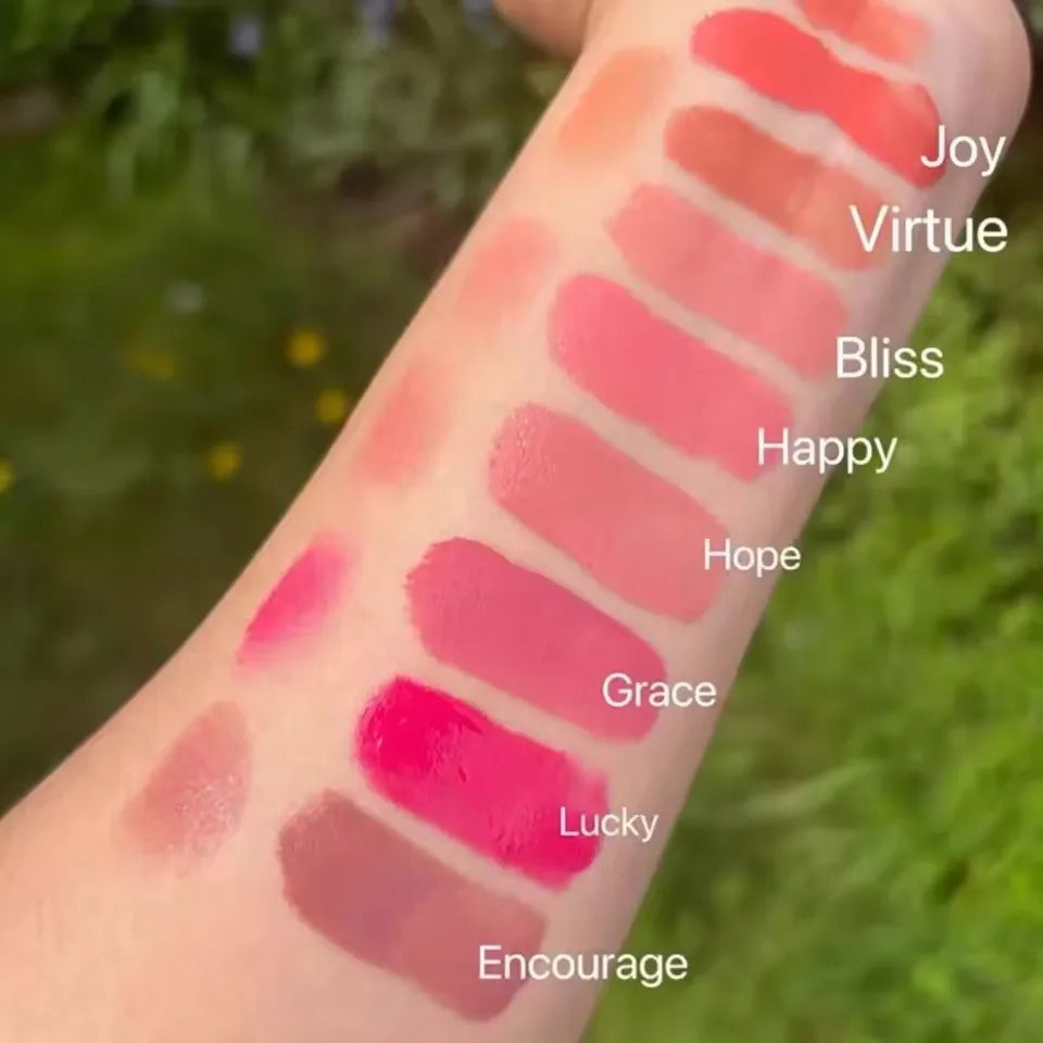 Rossetto Liquido Rare Beauty Selena, Lunga Durata, Cosmetico per Donne, Gloss Labbra Opaco Impermeabile, Happy Hope Honesty