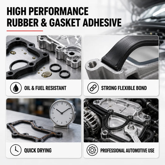 Adesivo Professionale 3M 847 per Gomma Nitrilica e Guarnizioni, Resistente a Olio e Carburante, Colla Flessibile per Riparazioni Automobilistiche
