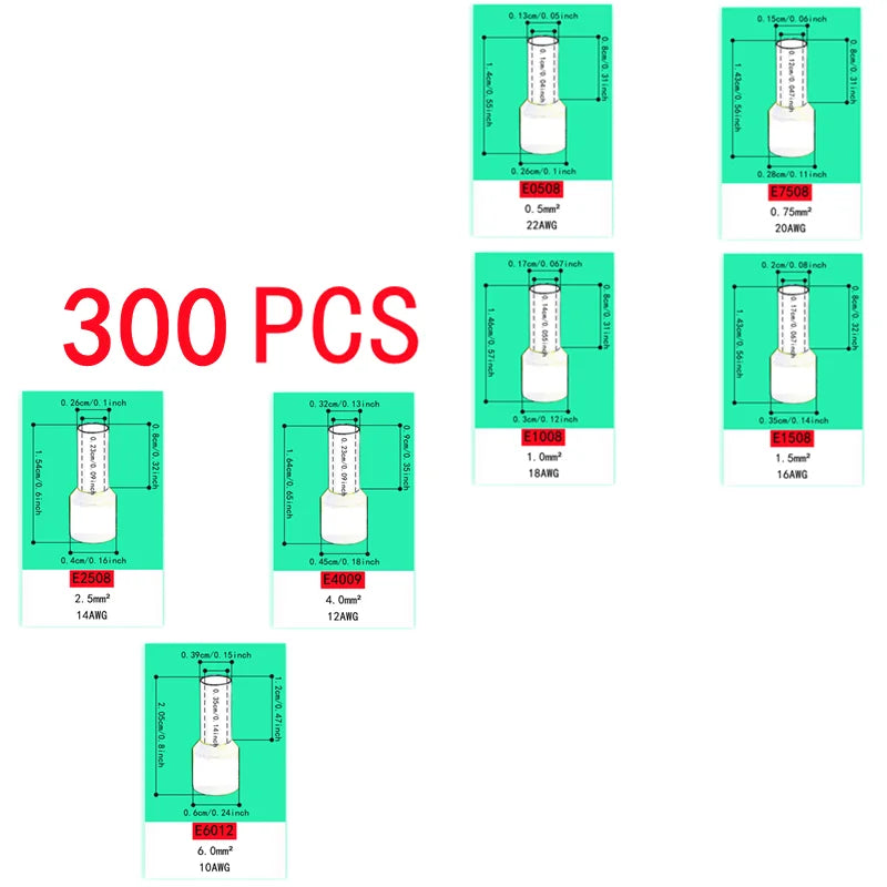 Set di Pinze per Crimpatura Tubolare VE, Pinze Combinate per Terminali Multipli, Connettori per Apparecchiature Elettriche, Pinze per Crimpatura