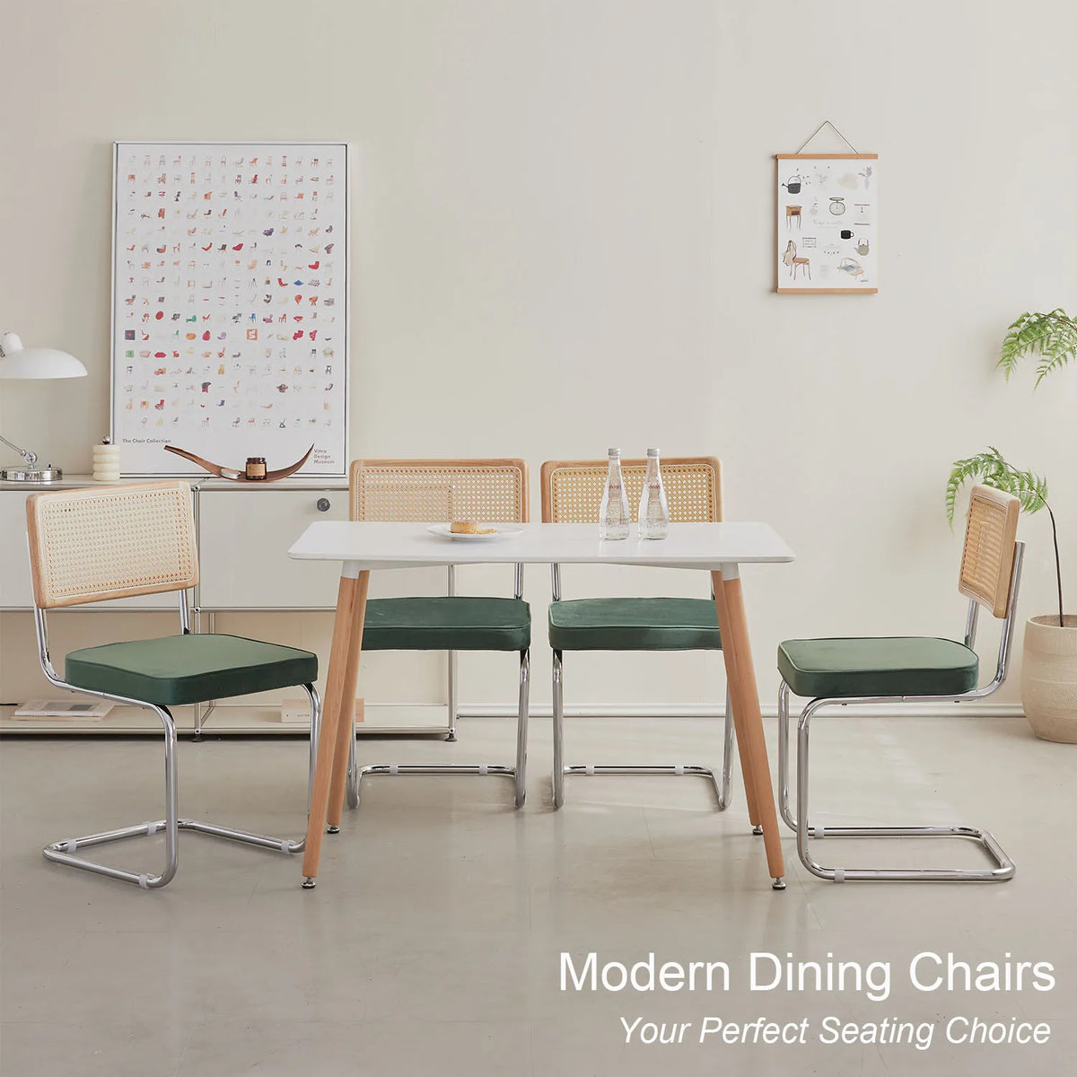 EGOONM Set di 2/4 sedie da pranzo retrò sedia in rattan di plastica casa camera da letto scrivania schienale sgabello arco computer ufficio sedile imbottito